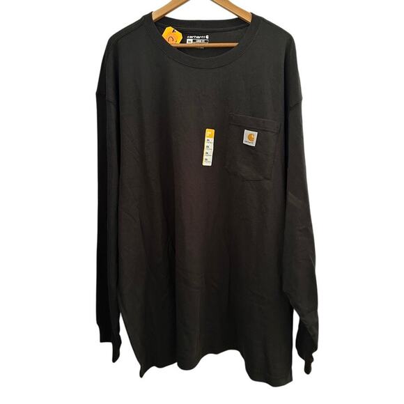 Carhartt Other - Carhartt Loose Fit Long Sleeve Pocket T-Shirt Black Heavyweight 3XL NWT